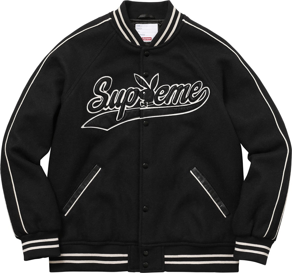 Supreme®/Playboy© Wool Varsity Jacket view 21